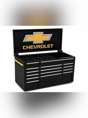 Chevrolet Mini Toolbox Pen And Trinket Holder Desk Top Organizer